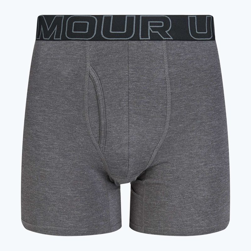 Pánské boxerky Under Armour Perf Cotton 6" 3 ks carbon black/galaxy black 2