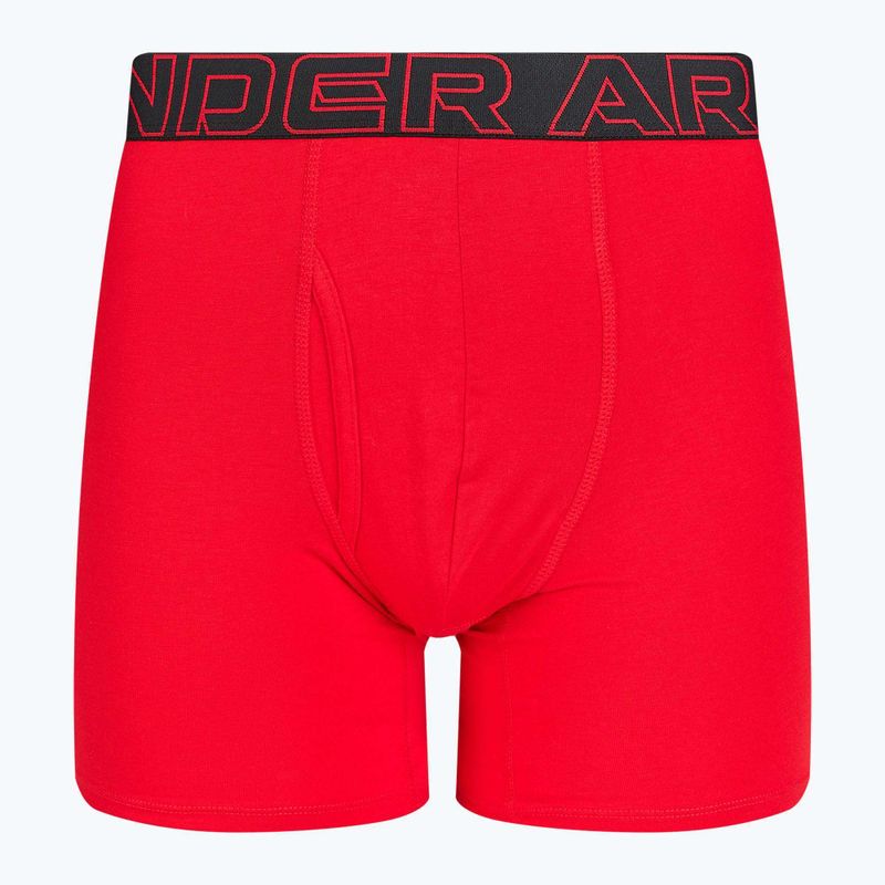 Pánské boxerky Under Armour Perf Cotton 6" 3 ks carbon black/galaxy black 5