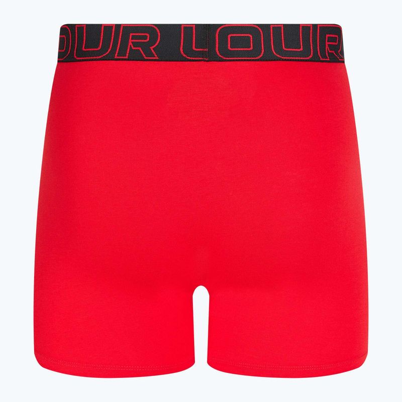 Pánské boxerky Under Armour Perf Cotton 6" 3 ks carbon black/galaxy black 6