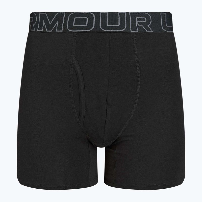 Pánské boxerky Under Armour Perf Cotton 6" 3 ks carbon black/galaxy black 8
