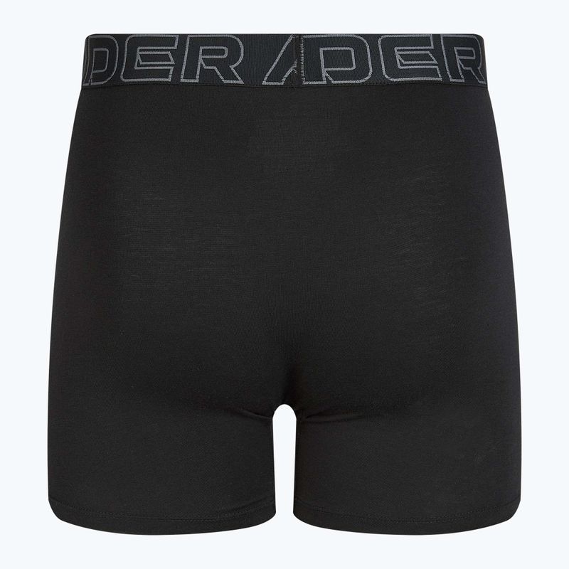 Pánské boxerky Under Armour Perf Cotton 6" 3 ks carbon black/galaxy black 9