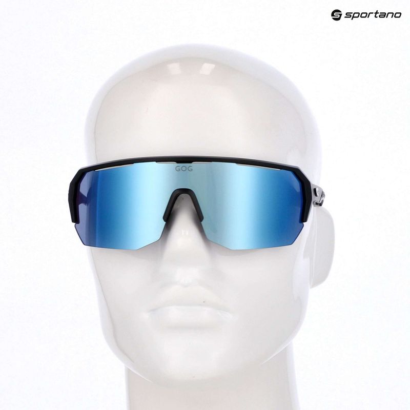 Sluneční brýle GOG Bragi matt black/reflex white/blue 6