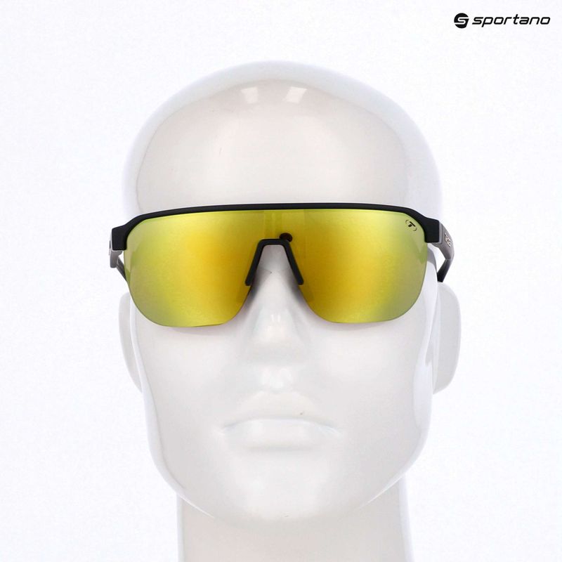 Sluneční brýle Tifosi Sanctum SL matte black/smoke yellow mirror 4