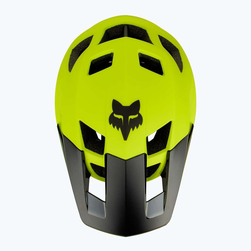 Cyklistická přilba Fox Racing Dropframe fluorescent yellow 5