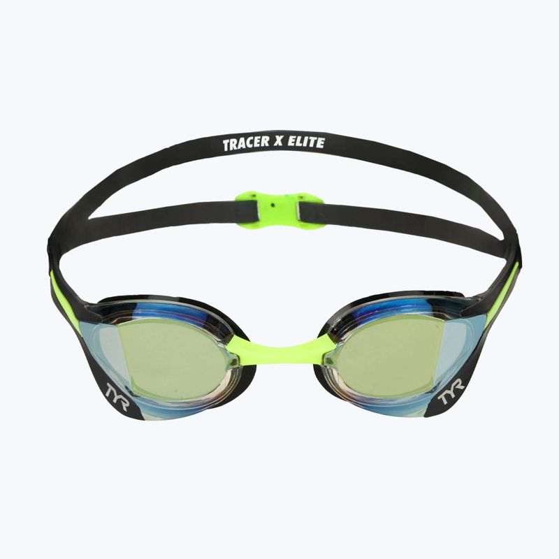 Plavecké brýle TYR Tracer-X Elite Racing Mirrored black/lime 2