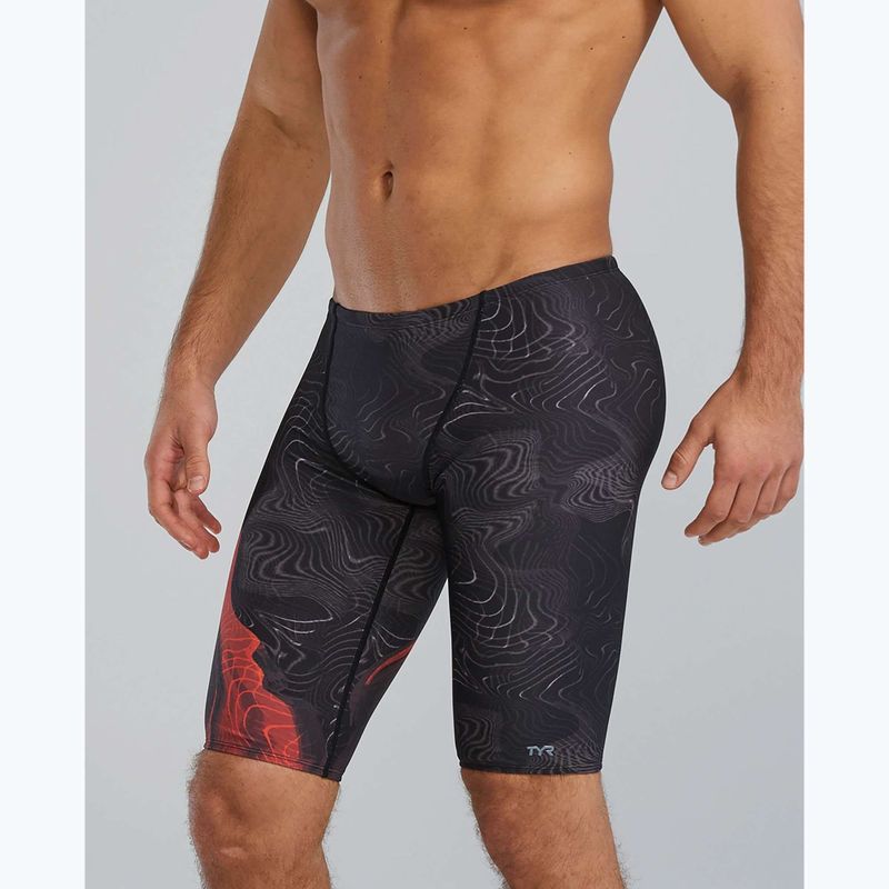 Pánské plavecké jammery Tyr Durafast Elite Firestorm metalic fire metallic fire 3