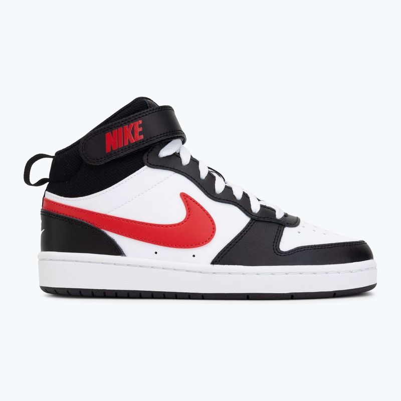 Boty Nike Court Borough Mid 2 white/white/black/university red 2