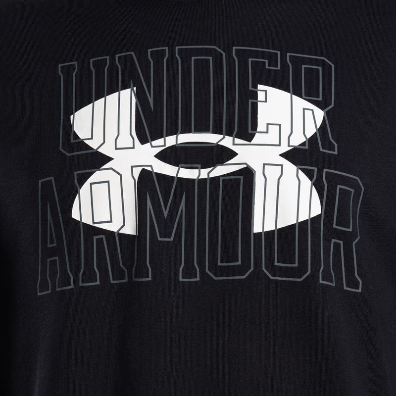 Pánská sportovní mikina Under Armour  Rival Terry Logo Crew černá 1370391-001 3