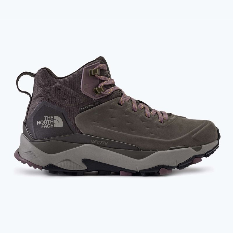 Dámská trekingová obuv The North Face Vectiv Exploris Mid Futurelight Lthr hnědá NF0A5G3AMD01 2