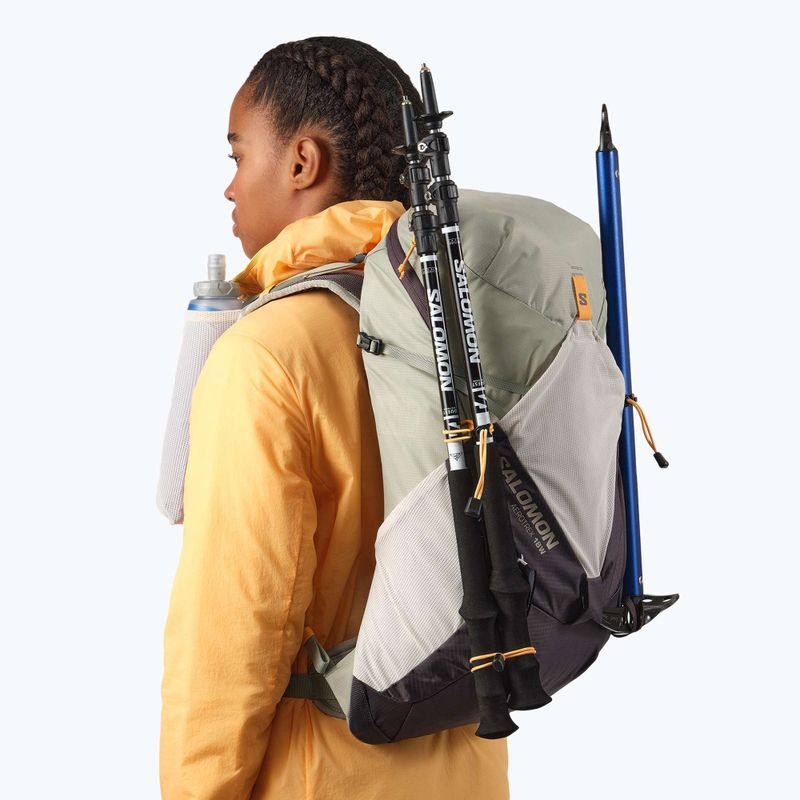 Dámský turistický batoh Salomon Aerotrek 18 l M-L seagrass/silver cloud/nine iron 7