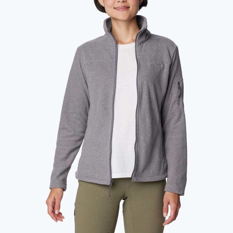 Dámská fleecová mikina Columbia Fast Trek II city grey heather/city grey 6