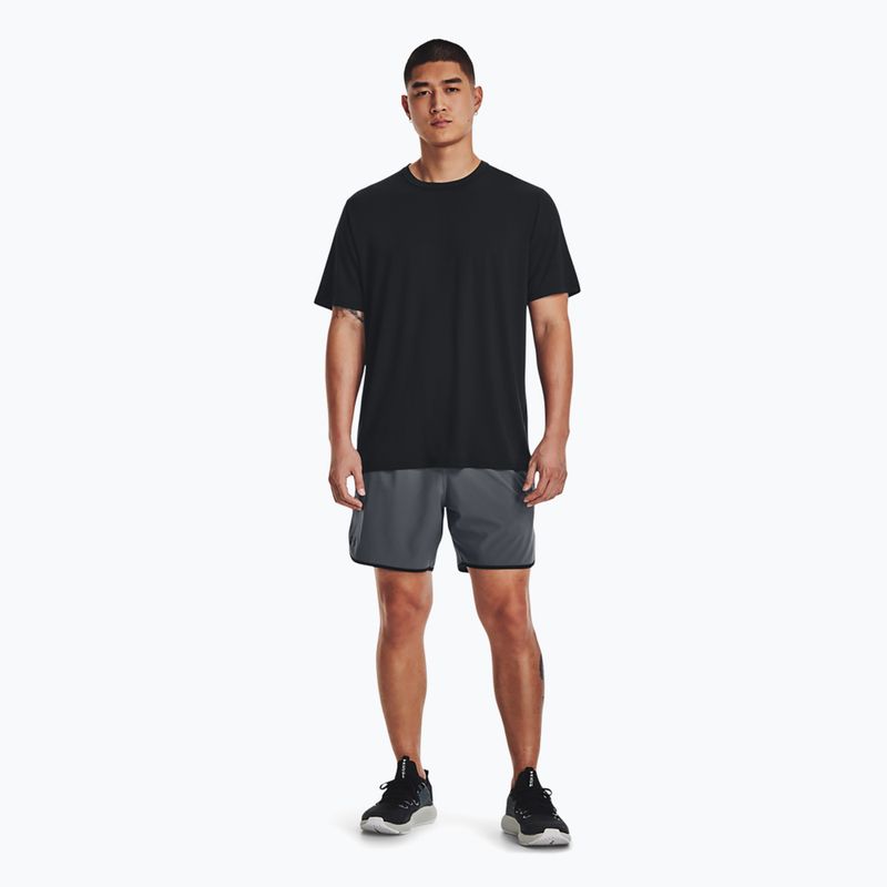 Under Armour Hiit Woven šedé pánské tréninkové šortky 1377027 2