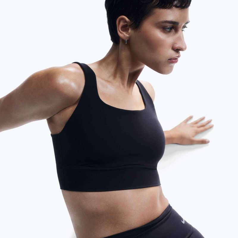 Sportovní podprsenka Nike Zenvy se střední podporou black/sail 5