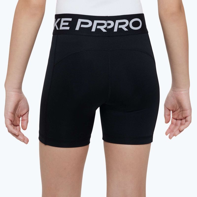 Dětské šortky Nike Pro Dri-Fit 5" carbon black/white 4