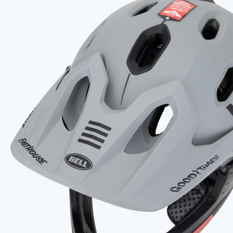 Cyklistická přilba Bell FF Super DH MIPS Spherical matte gray/black 9