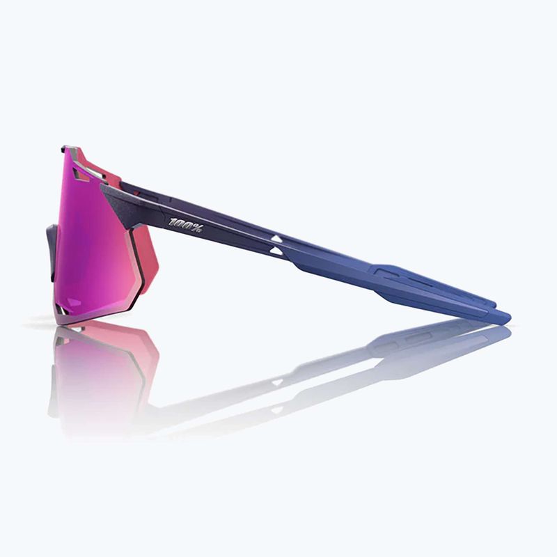 Sluneční brýle 100% Hypercraft XS satin storm metallic/purple mirror 2