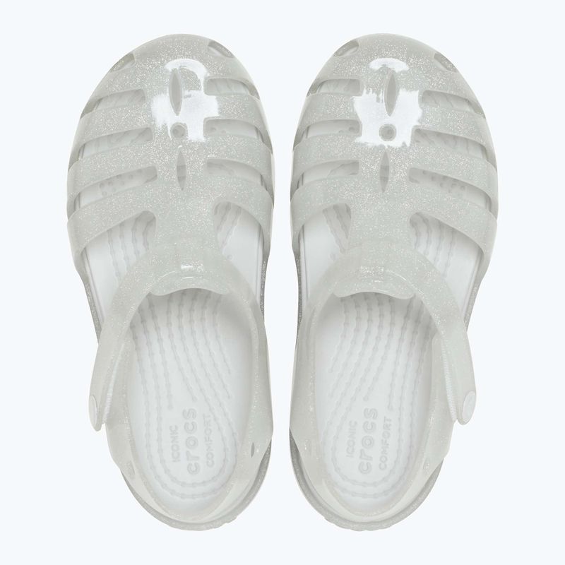 Dětské sandály Crocs Isabella Glitter silver glitter 8