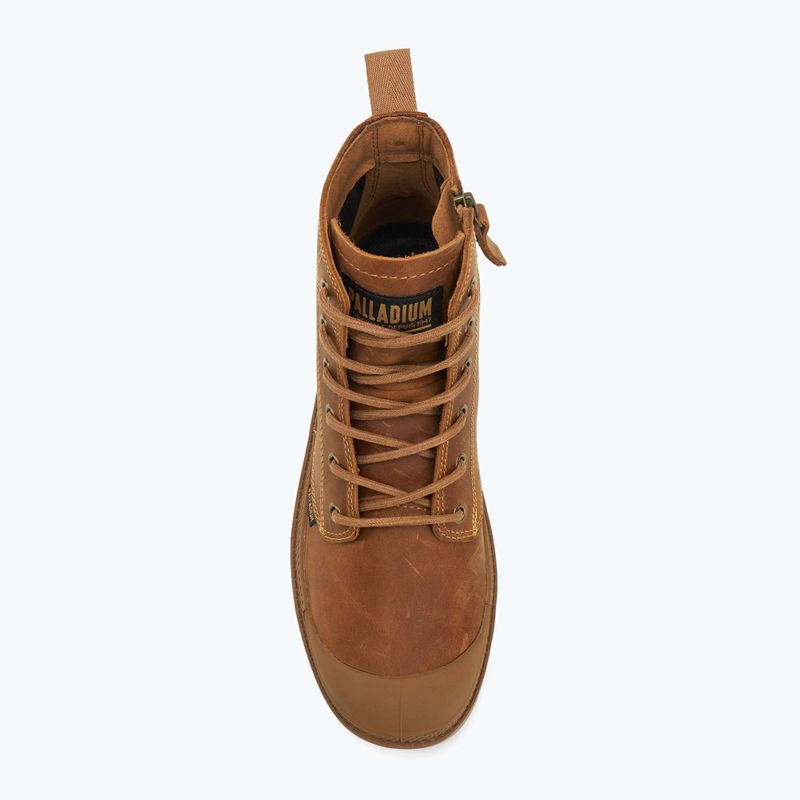Palladium Pampa Zip Lth Legacy mahagonové boty 5