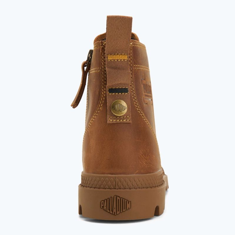 Palladium Pampa Zip Lth Legacy mahagonové boty 6