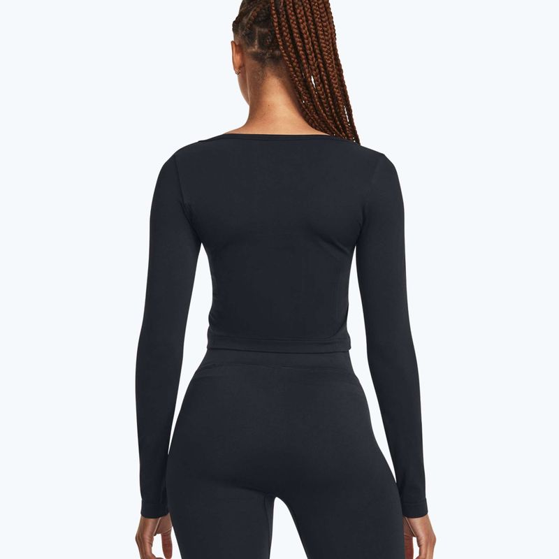 Dámské tréninkové tričko s dlouhým rukávem Under Armour Train Seamless black/white 2