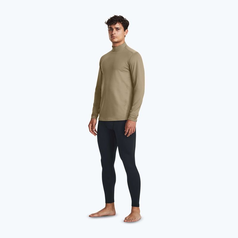 Pánské tričko longsleeve Under Armour Tactical Mock CGI Base federal tan/black 2