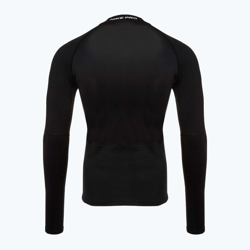 Pánské tričko longsleeve Nike Pro Dri-Fit Warm black/white 2