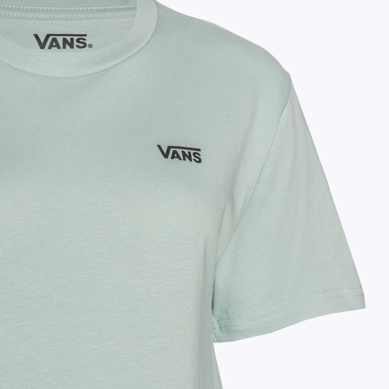 Dámské tričko Vans Logo na levé straně hrudi šedá mlha 3
