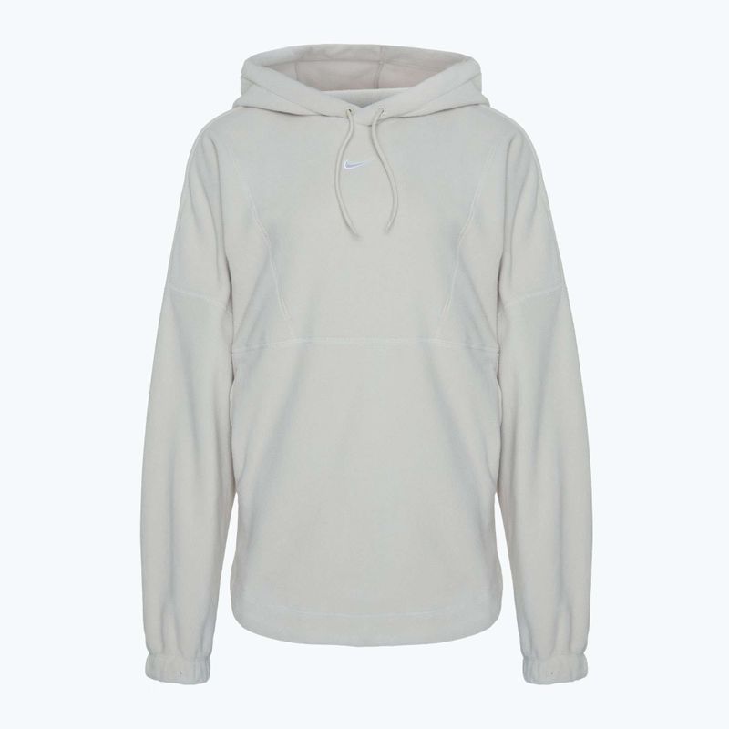 Dámská mikina Nike One Therma-FIT světle hnědá/hnědá/bílá