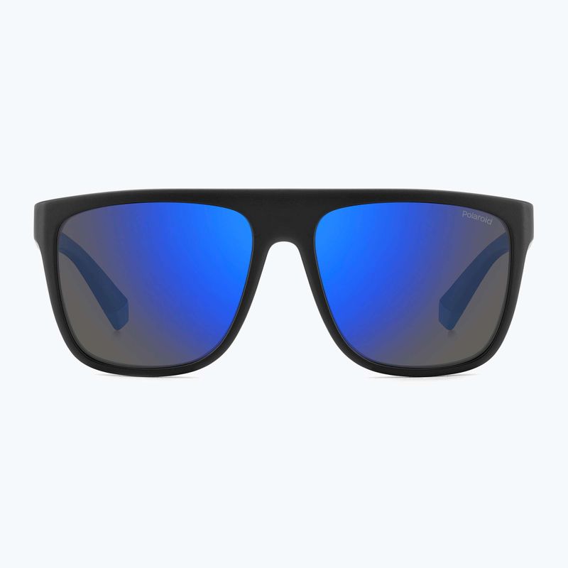 Pánské sluneční brýle Polaroid PLD 2162/S matte black blue/blue mirror polarized 3