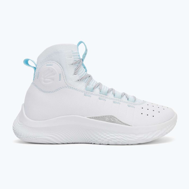 Basketbalové boty Under Armour CURRY 4 FLOTRO white/stream/metallic silver 2