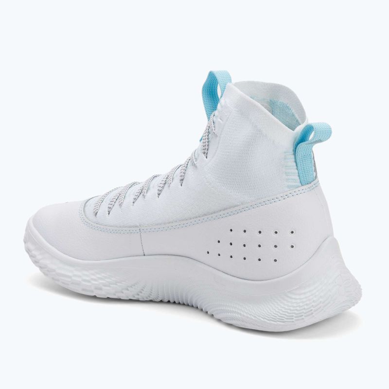 Basketbalové boty Under Armour CURRY 4 FLOTRO white/stream/metallic silver 3