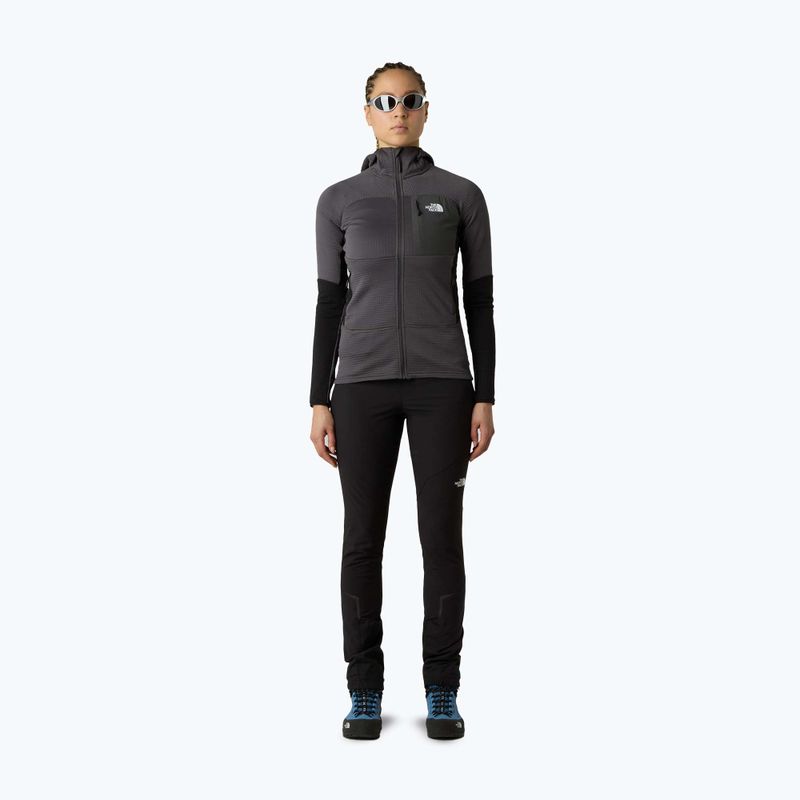 Dámská mikina The North Face Polartec Powergrid Stormgap Hoodie anthracite grey/black 2