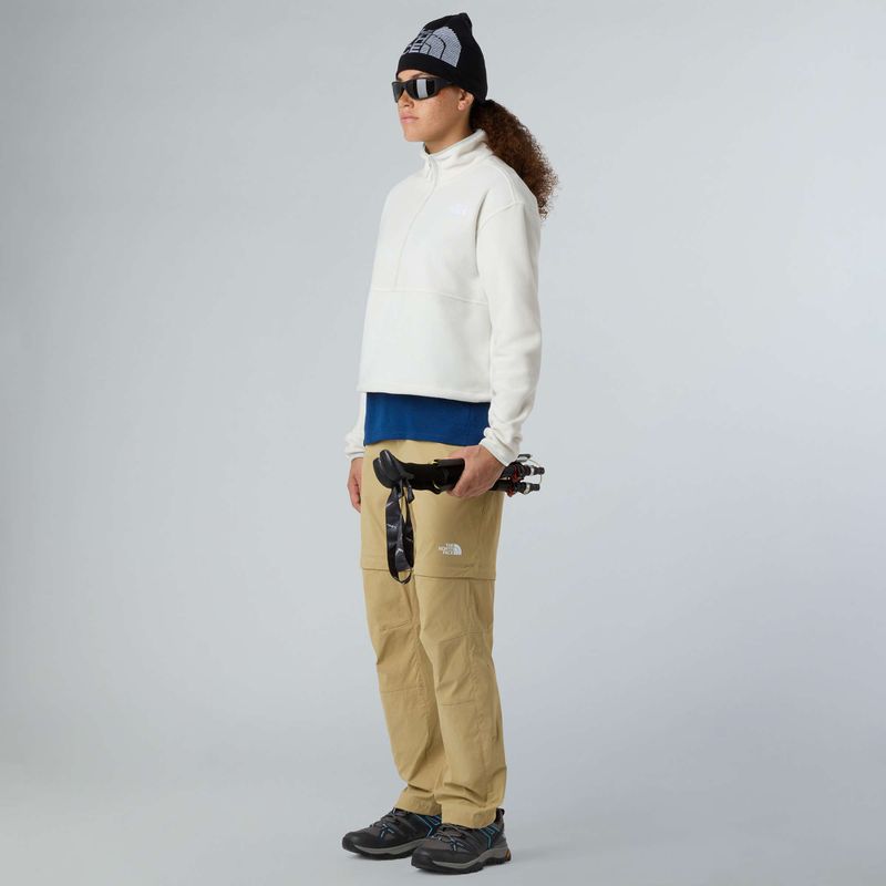Dámská mikina The North Face Glacier Fleece 1/2 Zip Short white dune 2