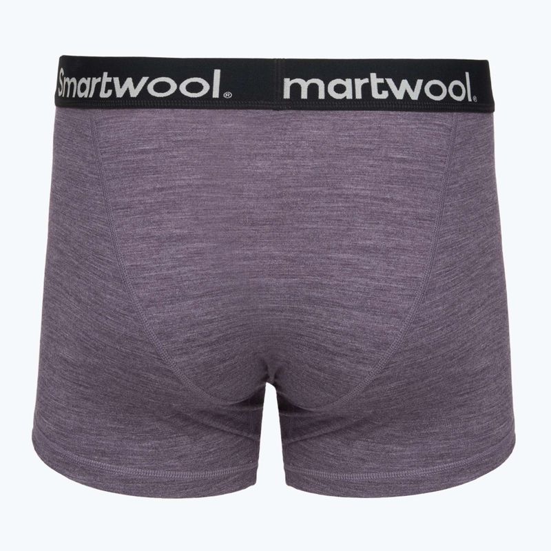 Pánské termo boxerky Smartwool Merino Boxer Brief Boxed purple storm heather 2