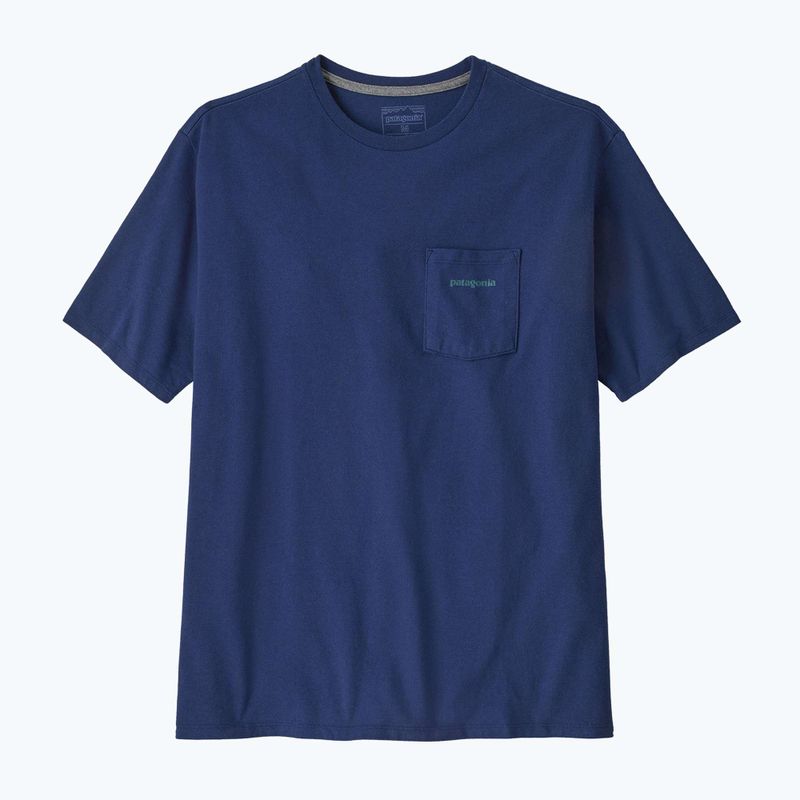 Pánské tričko Patagonia Boardshort Logo Pocket Responsibili clement blue 4