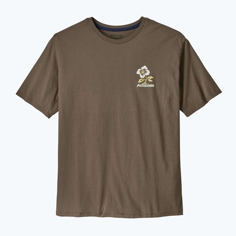 Pánské tričko Patagonia Balance Organic peace seeds / marlow brown