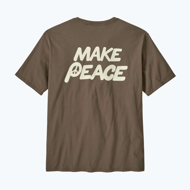 Pánské tričko Patagonia Balance Organic peace seeds / marlow brown 2