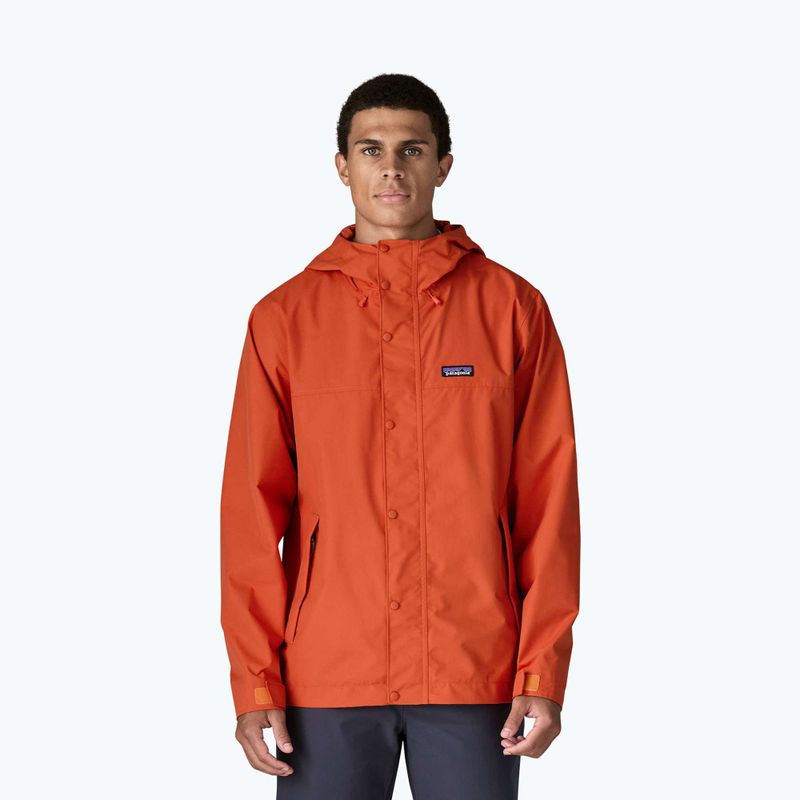 Pánská nepromokavá bunda Patagonia Outdoor Everyday Rain coal orange