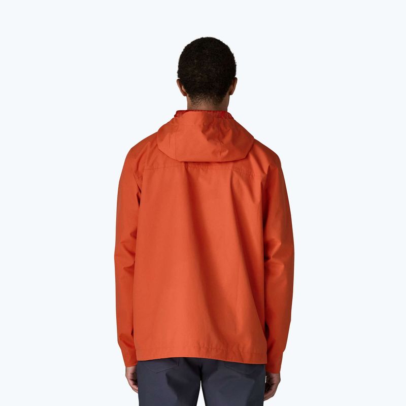 Pánská nepromokavá bunda Patagonia Outdoor Everyday Rain coal orange 3