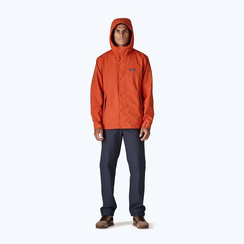 Pánská nepromokavá bunda Patagonia Outdoor Everyday Rain coal orange 5