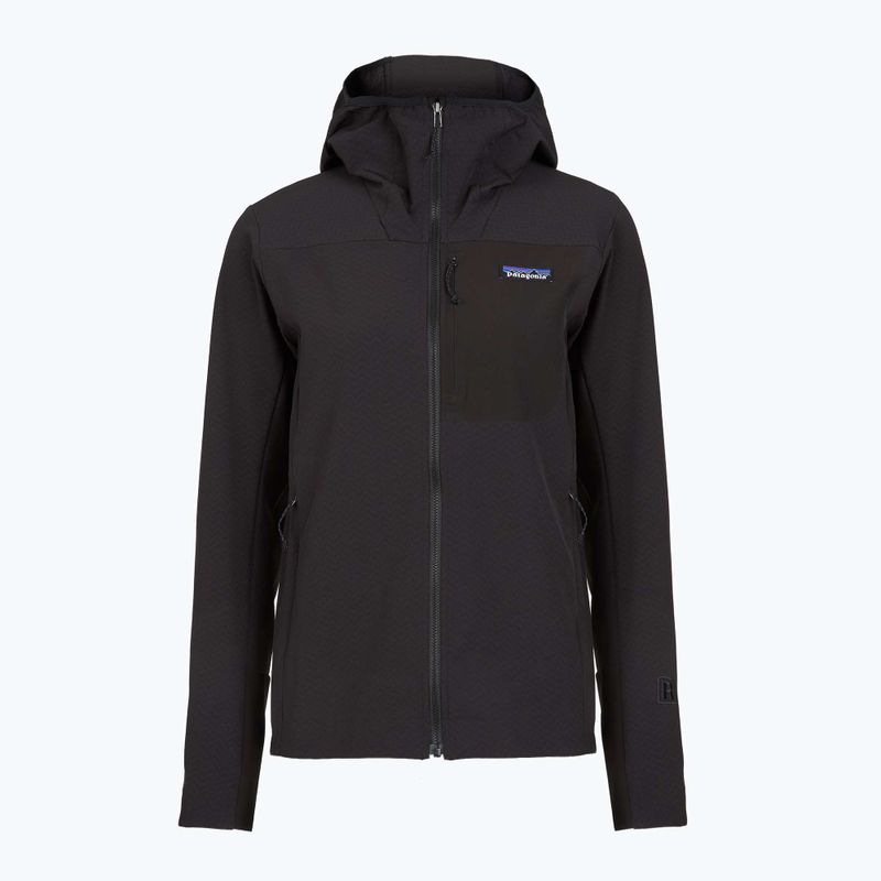 Dámská softshellová bunda Patagonia R1 CrossStrata Hoody black