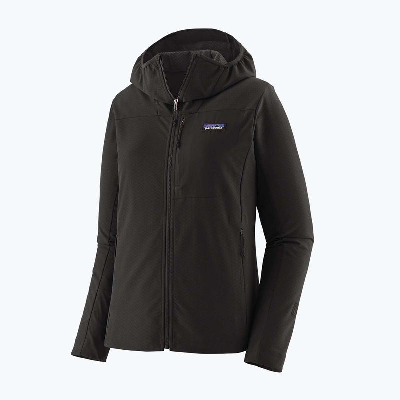 Dámská softshellová bunda Patagonia R1 CrossStrata Hoody black 5