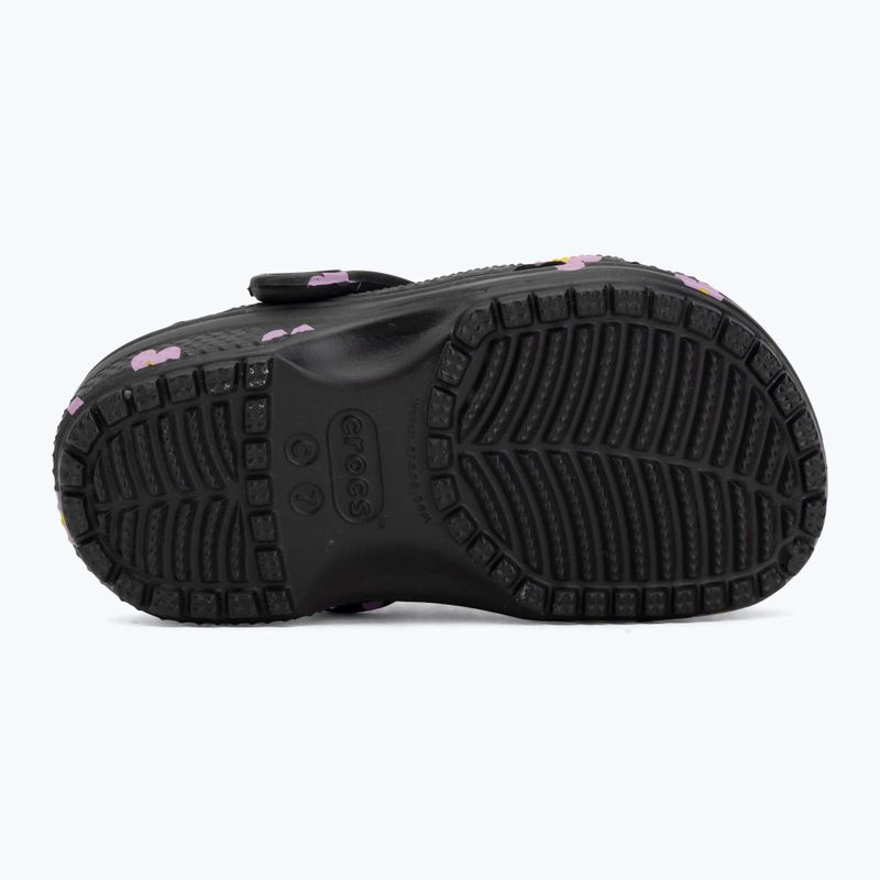 Dětské nazouváky Crocs Classic Flower 212671 black 5