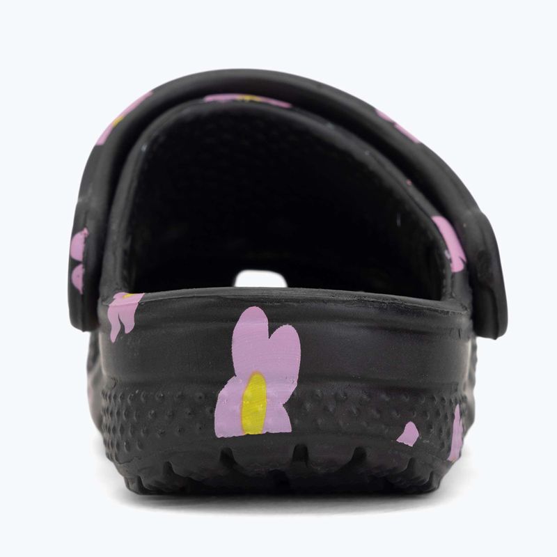 Dětské nazouváky Crocs Classic Flower 212671 black 7