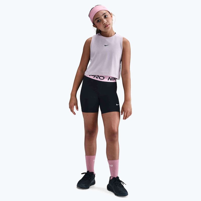 Dětské šortky Nike Pro Dri-Fit 5" black/med soft pink/white 2