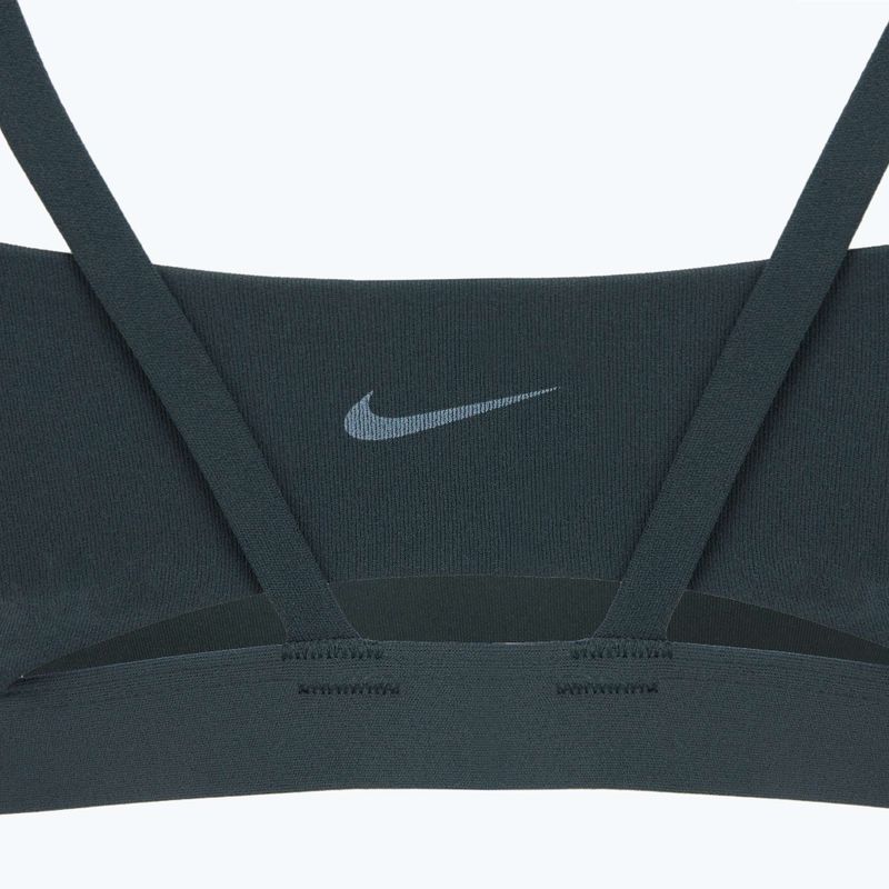 Sportovní podprsenka Nike Zenvy Strappy seaweed/white 8
