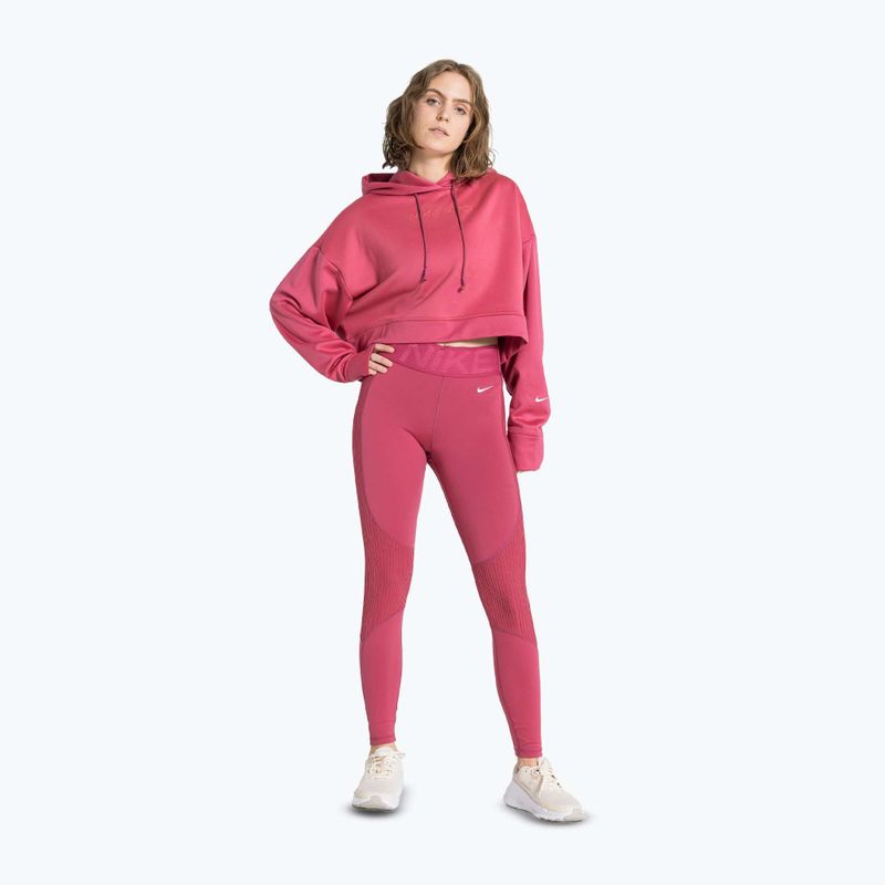 Dámské tréninkové legíny Nike Pro High-Waisted sweet beet/white 2