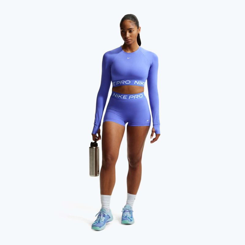 Dámské šortky Nike Pro Mid-Rise Biker 3" sapphire/white 2