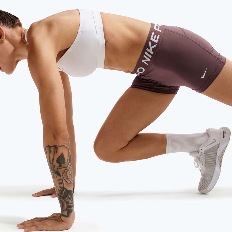 Dámské šortky Nike Pro Mid-Rise Biker 3" tattoo/white 6