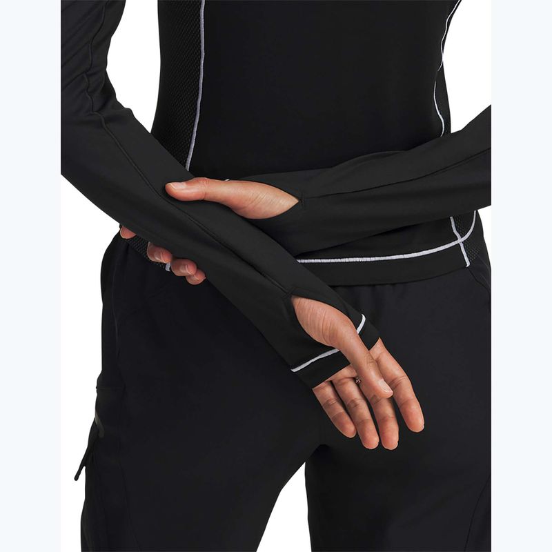 Dámský tréninkový Longsleeve Under Armour ColdGear Textured 1/2 Zip Black/White/Metallic Silver 4